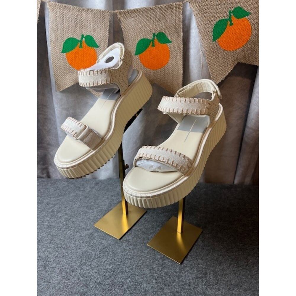 Dolce Vita Debra Ivory Suede Women’s Sandals size 8.5 Comfortable! NWB - Picture 2 of 8